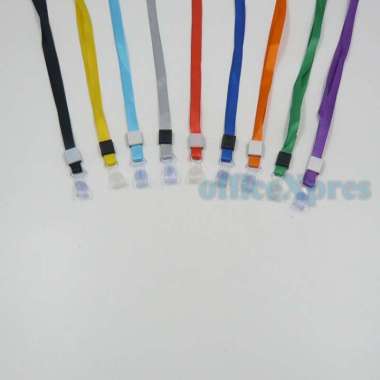 Gantungan ID Card / Tali Id Card / Tali Badge ID Nylon Soft PVC Hook Combo / Strap ID Card Hijau