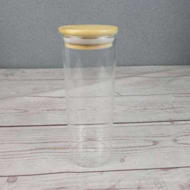 Toples Kaca Penyimpanan Makanan Glass Storage Jar 550ml Transparan