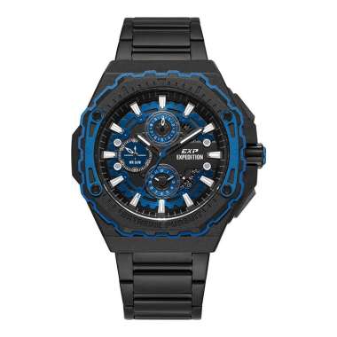 Jam Tangan Expedition Pria Chronograph AC 6824 MC Original Black Blue