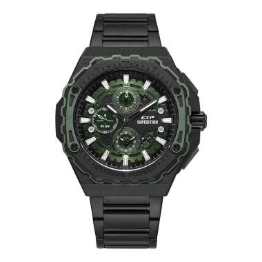 Jam Tangan Expedition Pria Chronograph AC 6824 MC Original Black Green