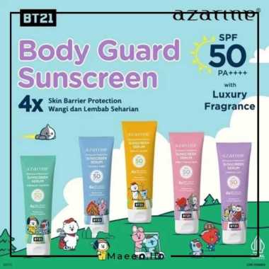 Azarine x BT21 Body Guard Moisturizer Sunscreen Serum 100 ml BPOM Sun O'Clock