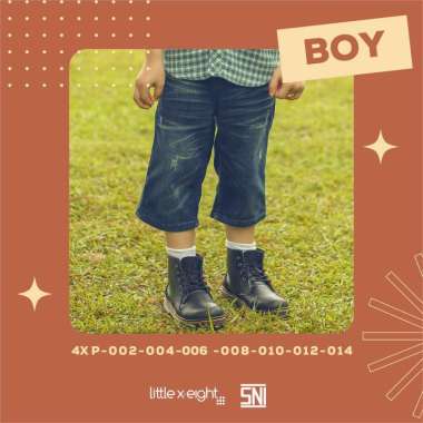 Little X∙eight Boy Jaemin Jeans 5-6 tahun Dark Blue