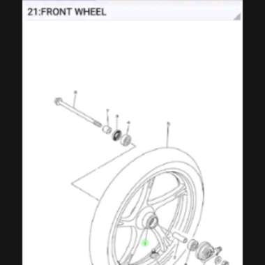 VELG DEPAN YAMAHA XRIDE 125 ORIGINAL yamaha