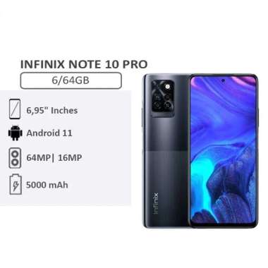 Infinix Note 10Pro Ram 6 Rom 64GB Multicolor