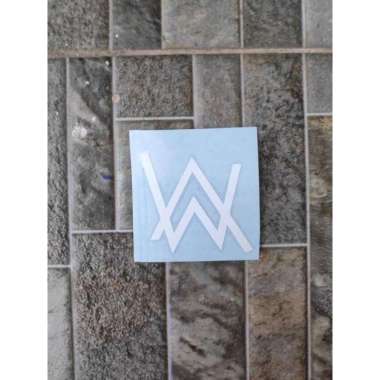 Cutting Stiker Logo Alan Walker Motor Buku Helm Laptop HP Tas Case AW