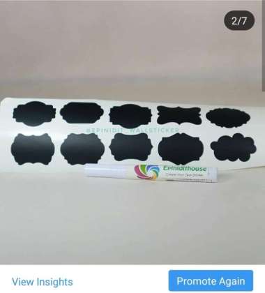 Paket 10 pc Stiker Bumbu Polos + Spidol Ditulis Nama Custom Dapur Awet