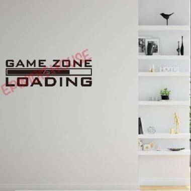 Stiker Game Zone Loading Wallstiker Decor Dinding Ruang Kamar Gamer
