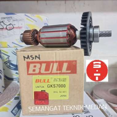 GKS7000 ARMATURE ANGKER MESIN GERGAJI CIRCULAR SAW 7" BULL GKS 7000