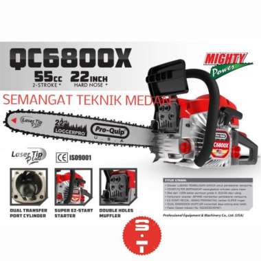 QC6800X MESIN CHAINSAW GERGAJI POTONG KAYU 22" 22 " PROQUIP QC 6800 X