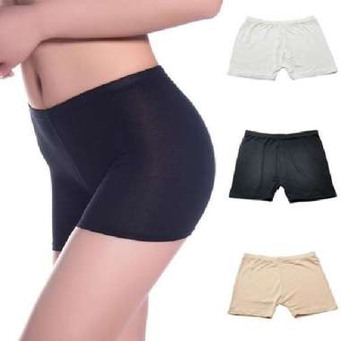 PROMO - Celana Short Legging Pants Wanita Pendek Dalaman Legging Polos Hitam