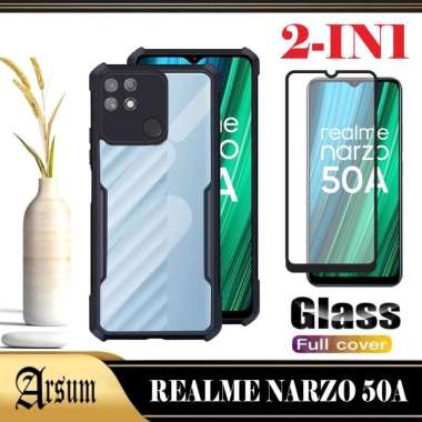 PROMO Case REALME NARZO 50A 2021 Transparan Sofcase Casing REALME NARZO 50A 2021 Paket 2IN1 2IN1 NAR