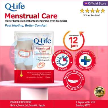 Q Life Menstrual Care atau Plester Kompres Nyeri Haid atau Nyeri Perut
