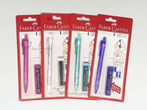 Pensil Mekanik Faber Castell Grip Matic 0.7 Free Isi Pensil Perempuan