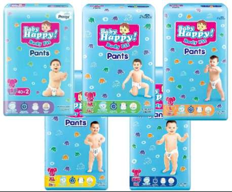 Diapers Baby Happy M34 / Baby Happy L30 / Baby Happy XL26 / Baby Happy XXL24 M32