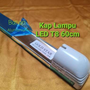 Kap Lampu TL LED T8 60cm untuk LED 60cm Gold Star
