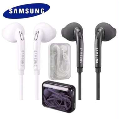Headset Earphone Samsung galaxy A22 ORIGINAL 100% - Hitam Hitam