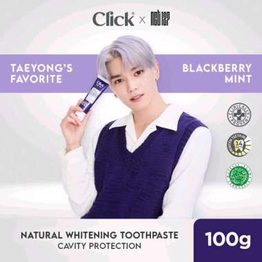 Click Natural Toothpaste Whitening + Cavity Protection