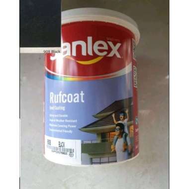 cat genteng roof paint rufcoat roof coating sanlex warna hitam
