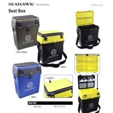 Kotak Pancing tackle box seat box Seahawk kotak perlengkapan pancing Kuning