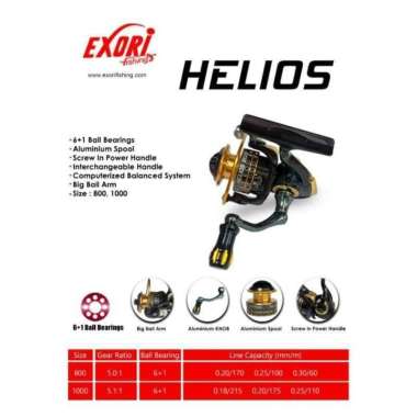 Reel Exori Helios 800 1000 reel mini power handle 1000