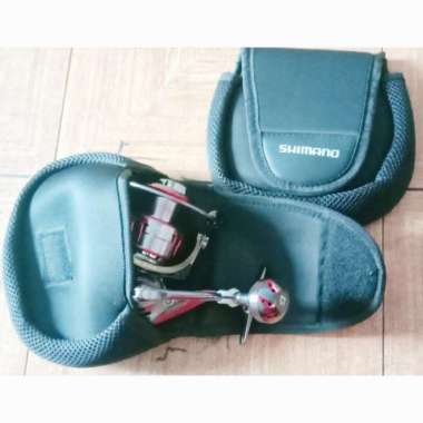 reel case pouch sarung pancing shimano daiwa ryobi L M S spinning & bc Shimano M