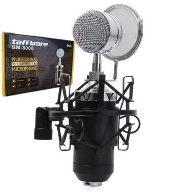 Mikrofon Taffware Mic BM 8000 smule BM8000 Microphone Recording Clear - Kuning TERBAIK Multicolor