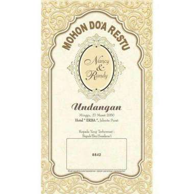 Undangan Blangko Erba 8842