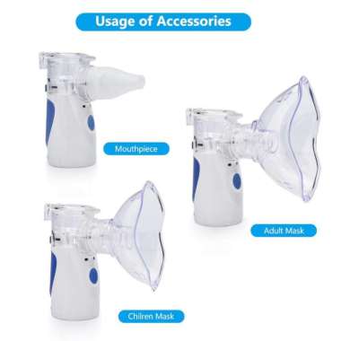 Inhaler Nebulizer Uap Bayi Pilek Asma Portable Dengan Usb / Baterai