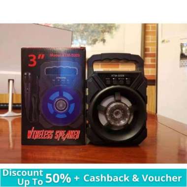 Speaker Wireless Portabel And Mic Wifi Bluetooth XTM5009 Promo Flash Sale