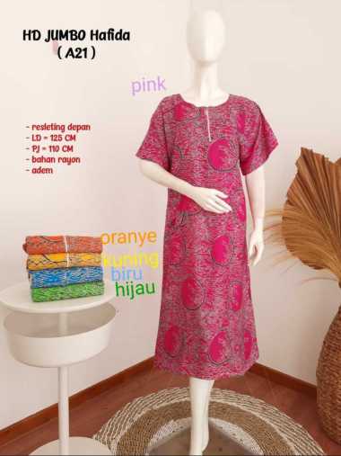 Daster Batik/ Daster Jumbo/ Daster Busui/Homewear Orange