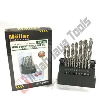 Mata Bor Besi Set 19 pcs Mollar