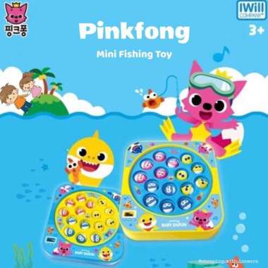 Pinkfong Baby Shark Mini Fishing Toy / Mainan Pancingan/ Memancing Kuning