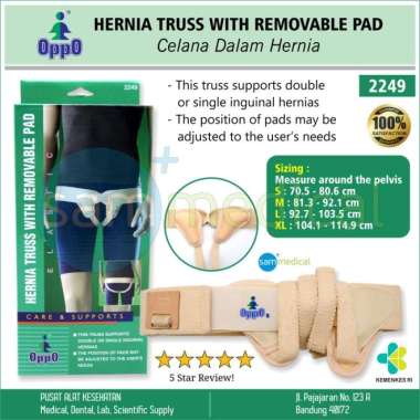 OPPO 2249 Celana Dalam Hernia Supporter Pad / Hernia Truss size XL