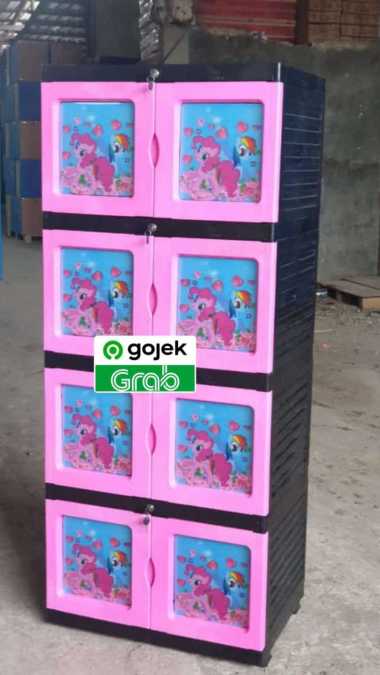 lemari plastik 4 susun murah