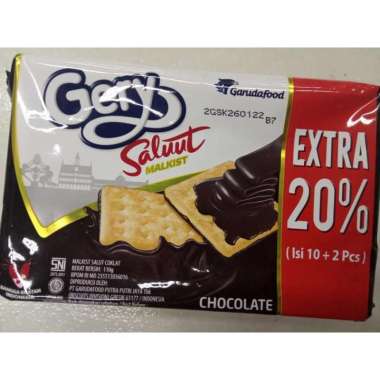 Promo Harga Gery Malkist Saluut Chocolate 140 gr - Blibli