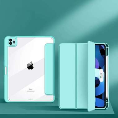 Case iPad Pro 11 12.9 2018 2020 iPad Air 10.5 Transparent Back iPad9.720172018 Hijau Tosca