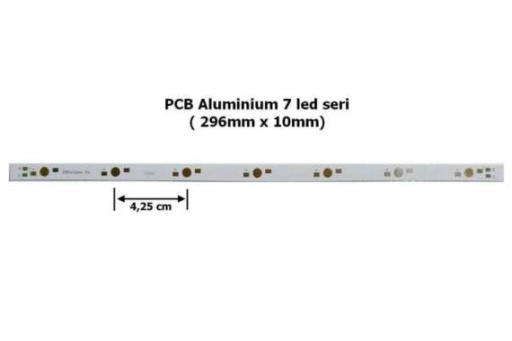7W LED PCB Aluminium (Strip)