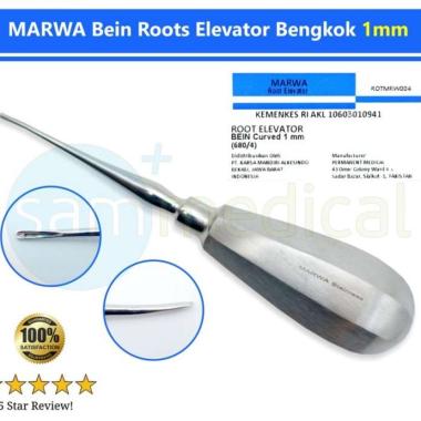 MARWA Bein Root Elevator Bengkok 1mm