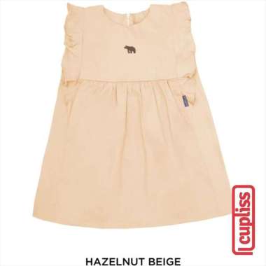 Little Palmerhaus Chloe Dress Hazelnut Beige Dress Anak null 6 tahun Hazelnut Beige