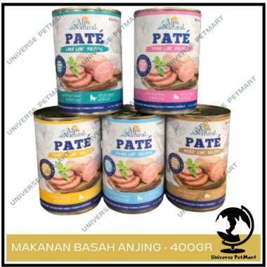 Makanan Basah Kaleng 400gr / ALPS Natural PATE Wet Can Dog Food Lamb