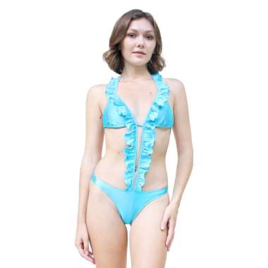 Lasona Women Swimsuit Sexy Monokini Wanita SWS-2290-L0697 F Blue