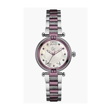Guess Collection GCY18003-L3 CableChic Swiss Made Jam Tangan Wanita [Original] Purple Silver