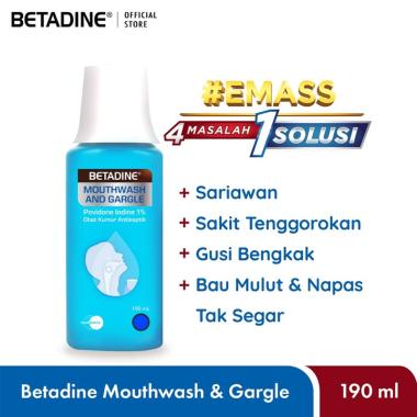 BETADINE Mouthwash & Gargle 190mL
