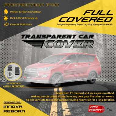 Body Cover Sarung Mobil Plastik ALL NEW INNOVA REBORN Tebal Anti Air WATERPROOF