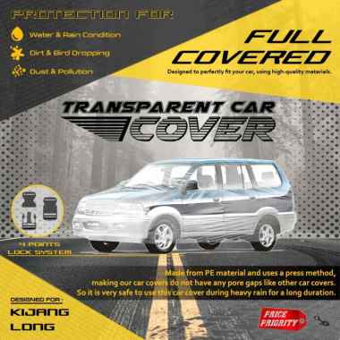 Body Cover Sarung Mobil Plastik KIJANG LONG KAPSUL LGX Tebal Anti Air WATERPROOF