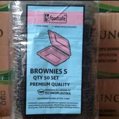 Mika Technoplastika tempat BROWNIES uk. S M L | 1 Pak isi 50 Mika Brownies Ukuran S