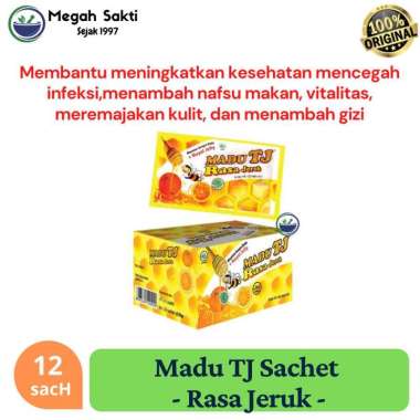Madu TJ Anak Orange ( 12 sachet x 20gr ) - 1 Box - Jeruk