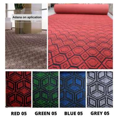 Karpet Brudu ADANA Karpet Wool Motif Meteran 1 x 2 [METERAN] GREEN 05