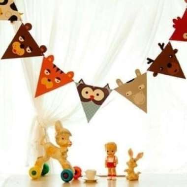 BANNER / BUNTING FLAG ANIMALS (T043)
