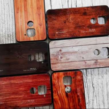 SOFT CASE XIAOMI REDMI NOTE 9 COVER CASE SLIM MOTIF KAYU ORIGINAL